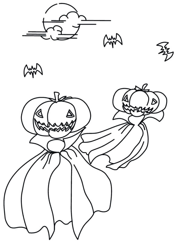 Plansa de colorat cu Halloween 68 128